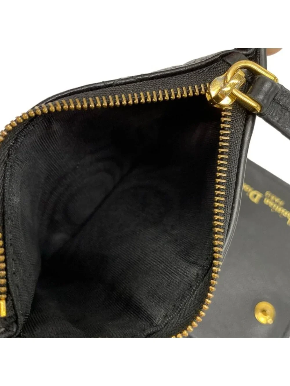 Dior Bifold Wallet Lucaro Black Leather